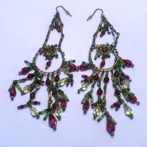 Beaded Chandelier Earrings
